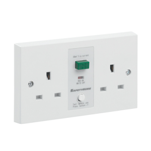 GreenBrook M22W2 Gang RCD Socket White
